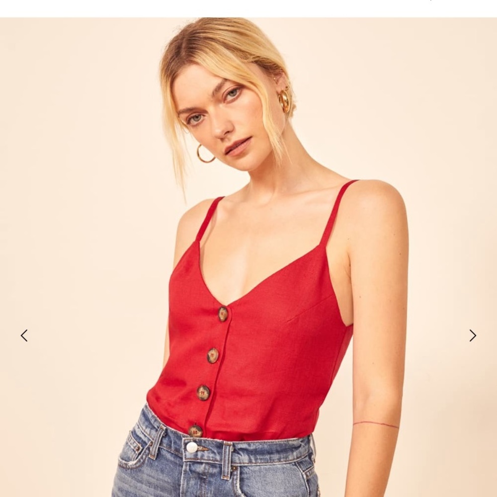 Reformation Nash Button-Down Top